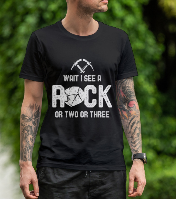 Wait I See A Rock Or Two Or Three T-Shirt