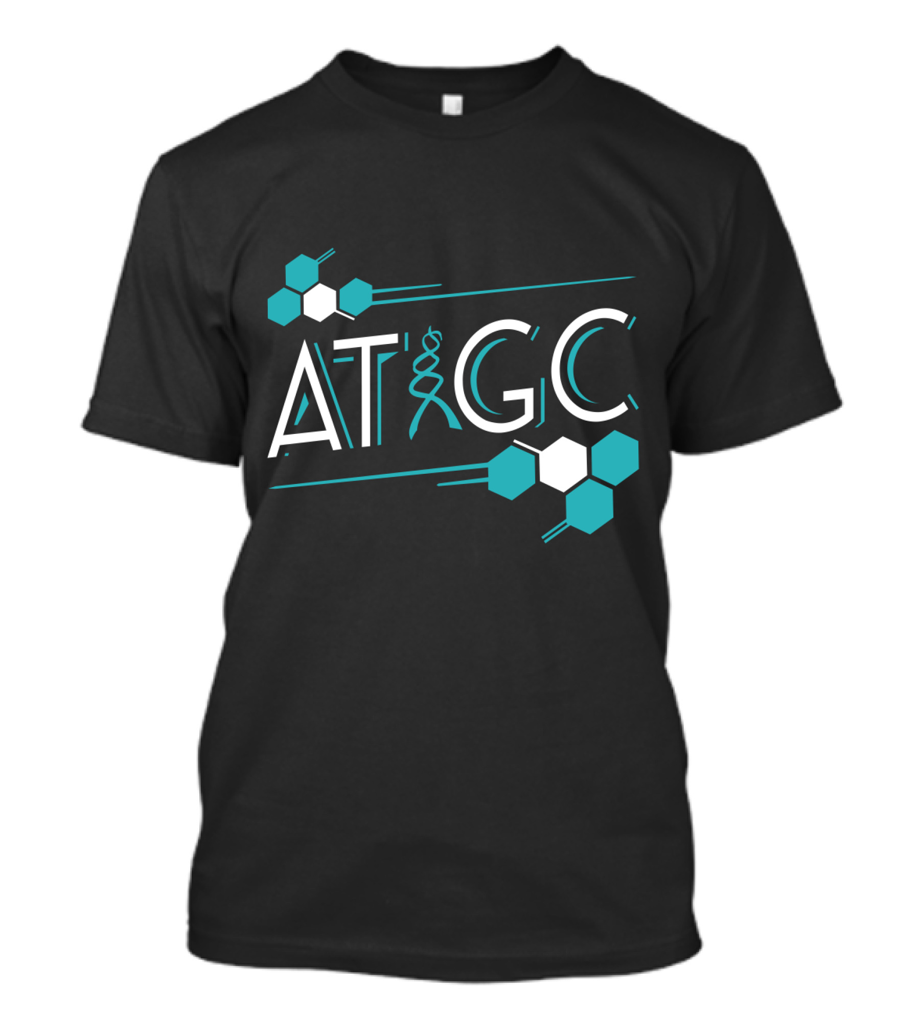 ATGC DNA Funny Science Biology Teachers Molecule Themed T-Shirt