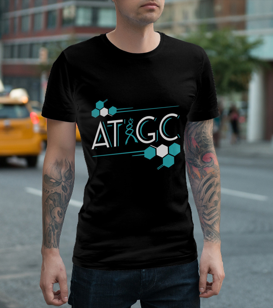 ATGC DNA Funny Science Biology Teachers Molecule Themed T-Shirt