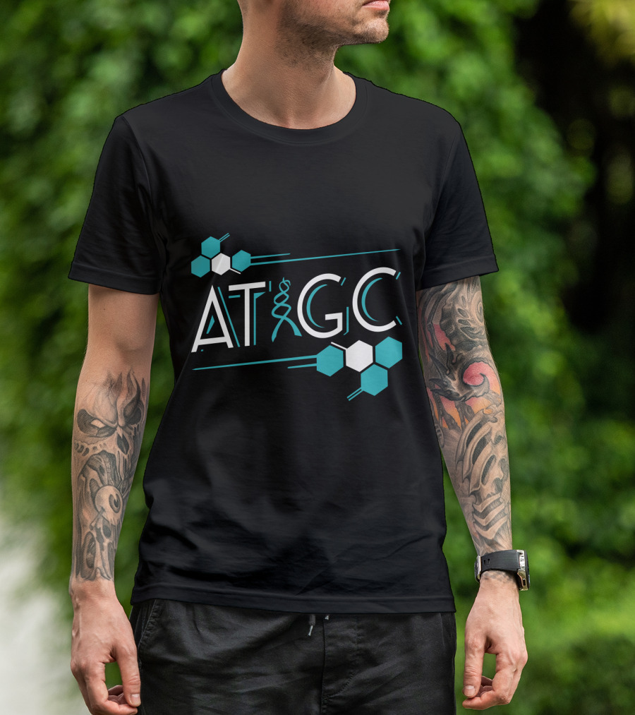 ATGC DNA Funny Science Biology Teachers Molecule Themed T-Shirt