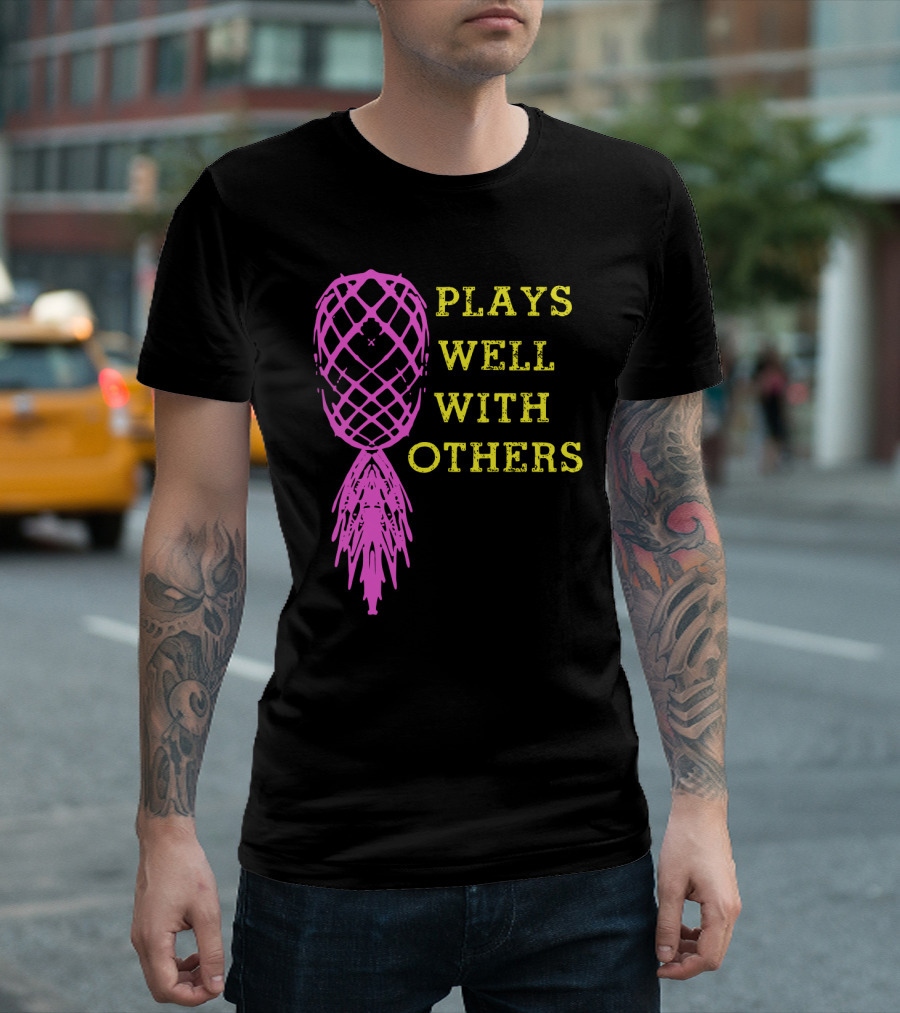 Plays Well with Others Pineapple Abstract Xylophone T-Shirt