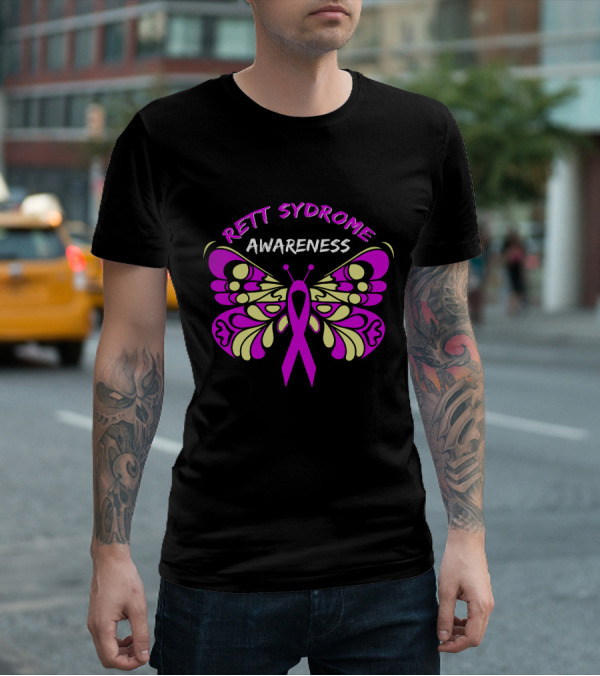Rett Syndrome Awareness Butterfly T-Shirt