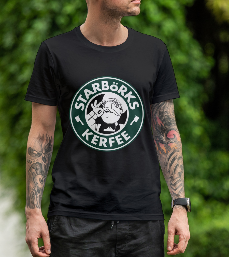 SWEDISH CHEF STARBORKS KERFEE STARBUCKS MUPPETS T-Shirt