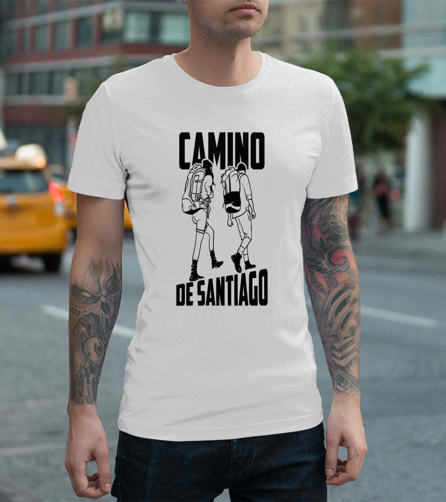 Camino De Santiago Trekking Journey El Camino Crusade T-Shirt