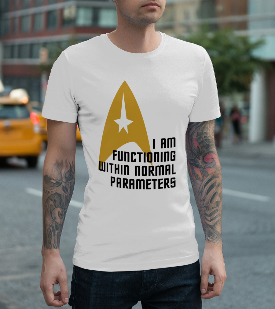 I AM FUNCTIONING WITHIN NORMAL PARAMETERS STAR TREK ICONIC DELTA T-Shirt