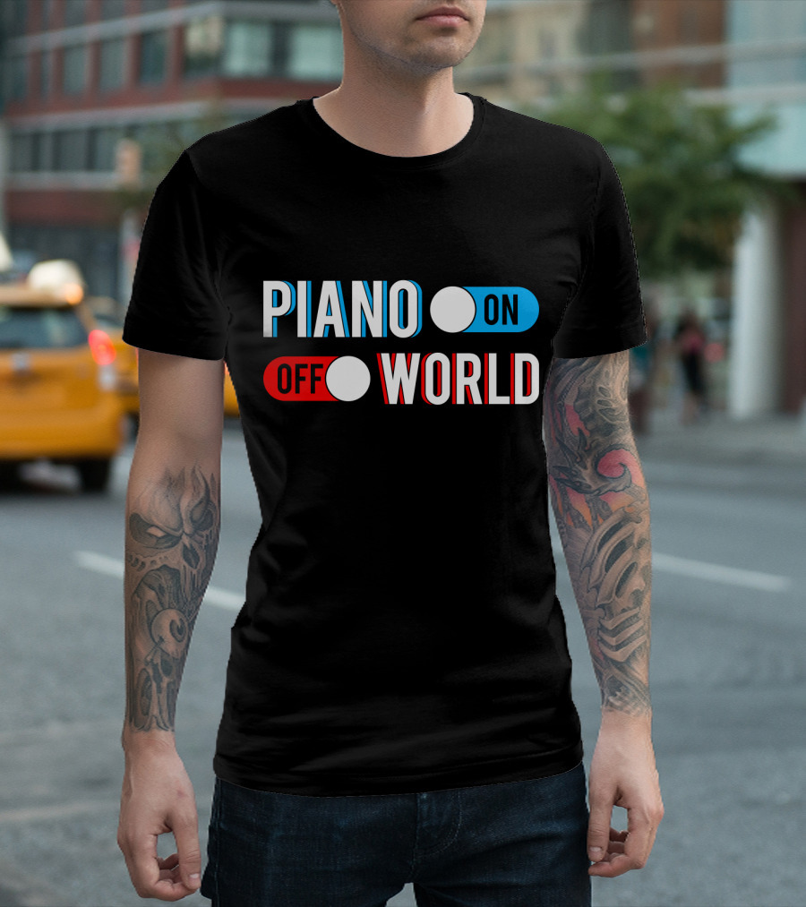 Piano On Off World T-Shirt