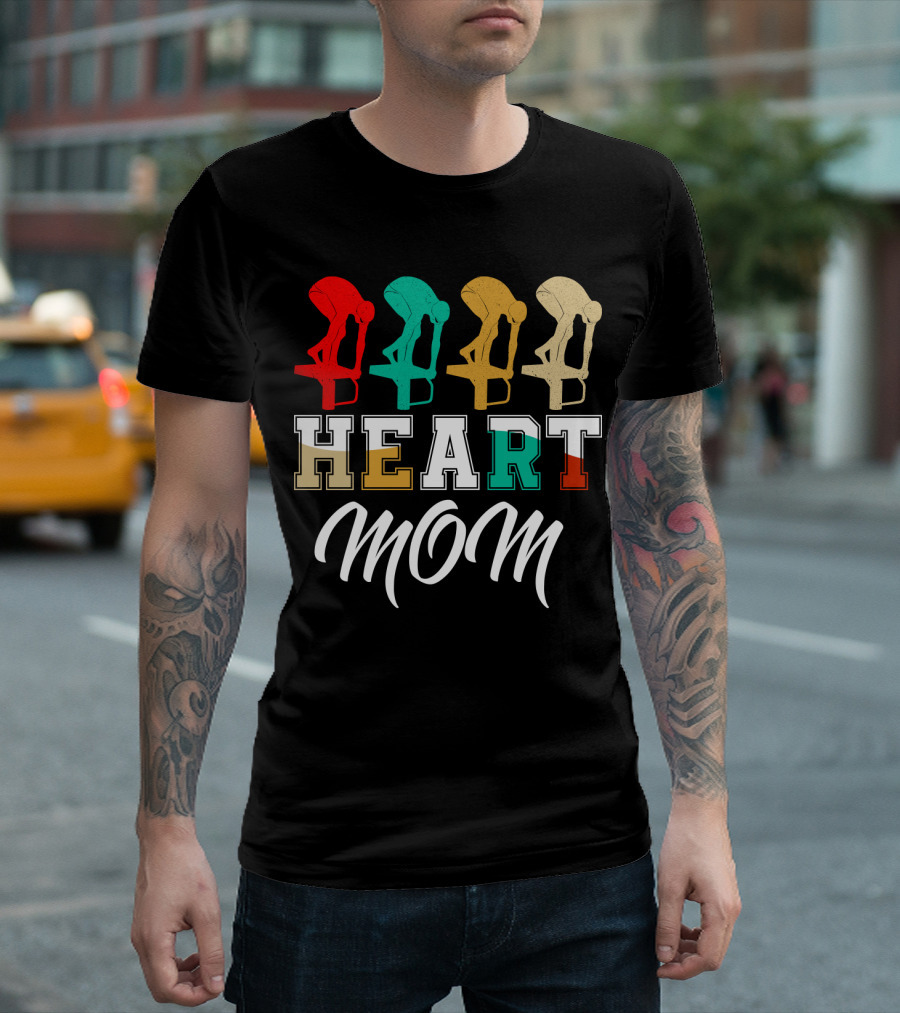Swimming Mom Heart T-Shirt