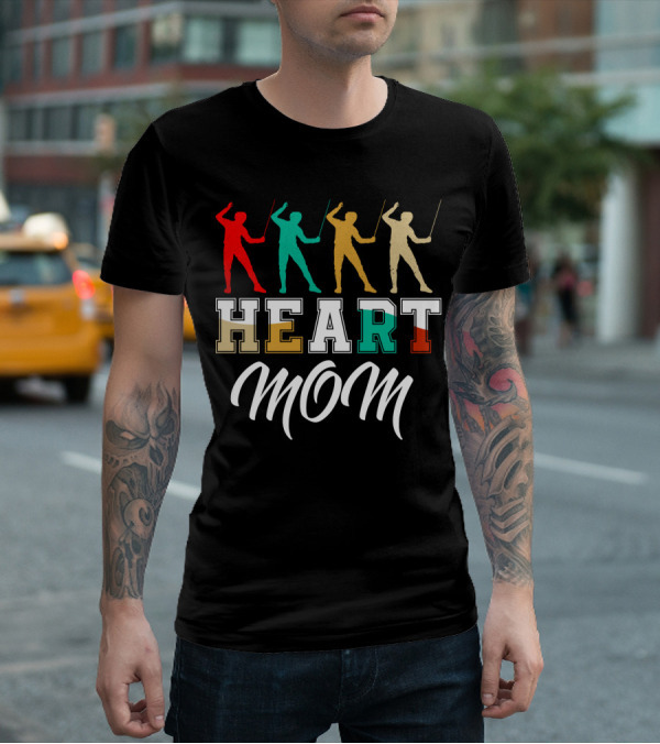 HEART MOM Fencing T-Shirt
