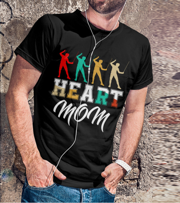 HEART MOM Fencing T-Shirt