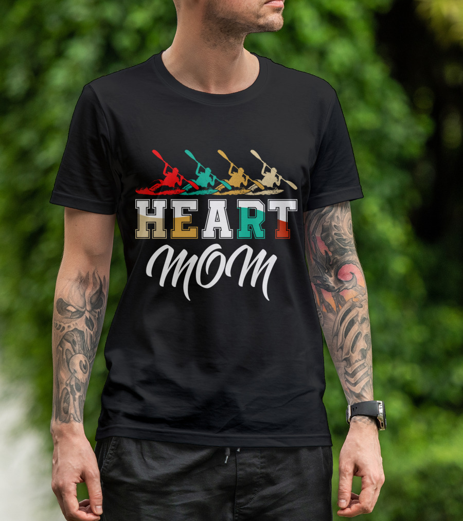 Kayaking Heart Mom T-Shirt