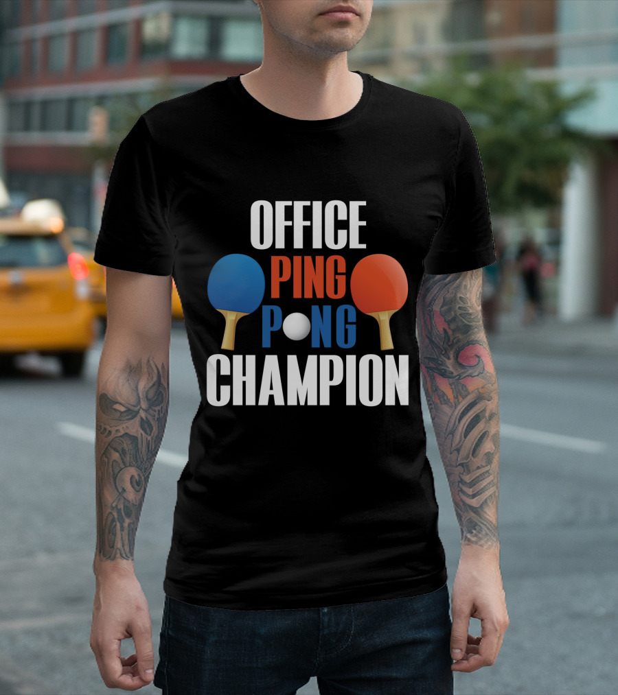 OFFICE PING PONG CHAMPION PADDLE T-Shirt