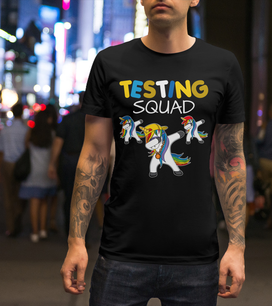 TESTING SQUAD Unicorn Dab Dance T-Shirt