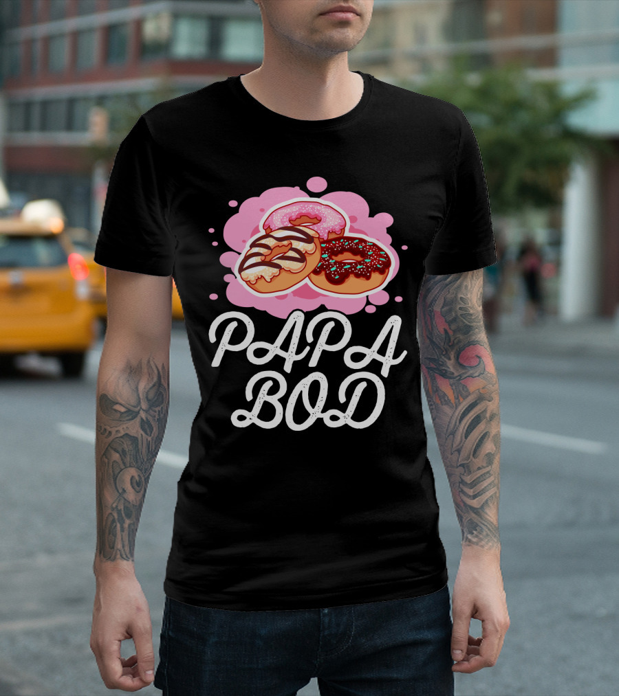Papa Bod Donut Trio with Sprinkles T-Shirt