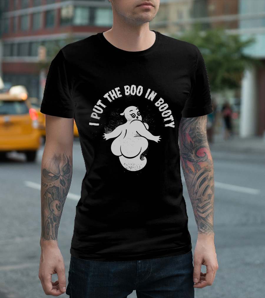 Cute Halloween Party Ghost I Put The Boo In Booty T-Shirt