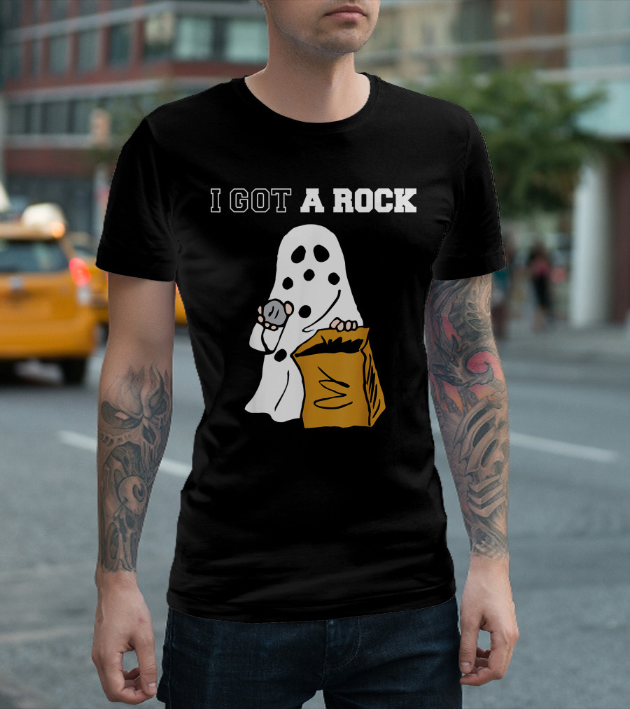 I Got A Rock Ghost Costume Halloween Peanuts Charlie Brown T-Shirt