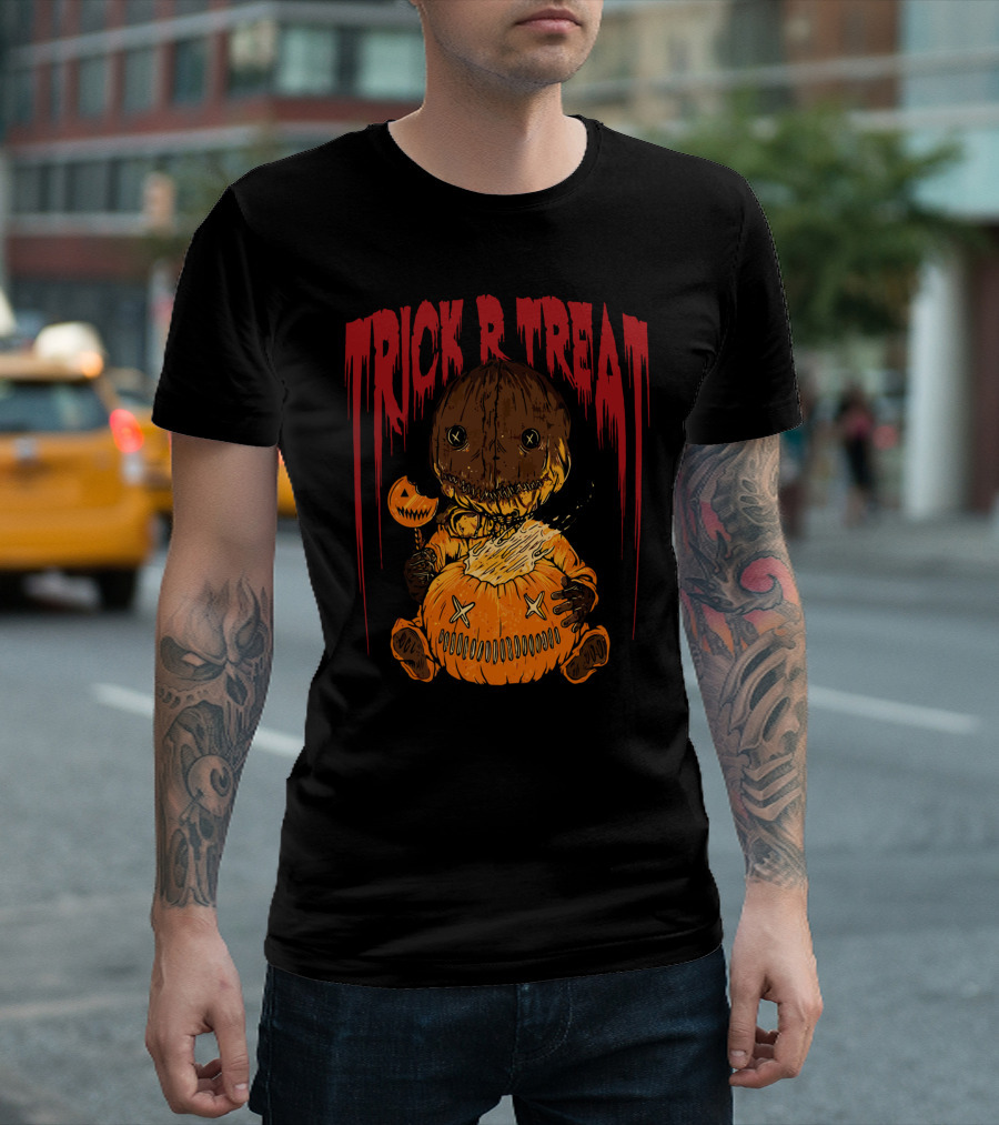 Trick R Treat Sam Pumpkin Horror Halloween T-Shirt
