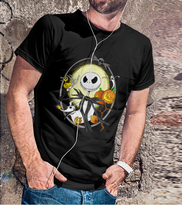 Jack Skellington Halloween Celebration Scene T-Shirt