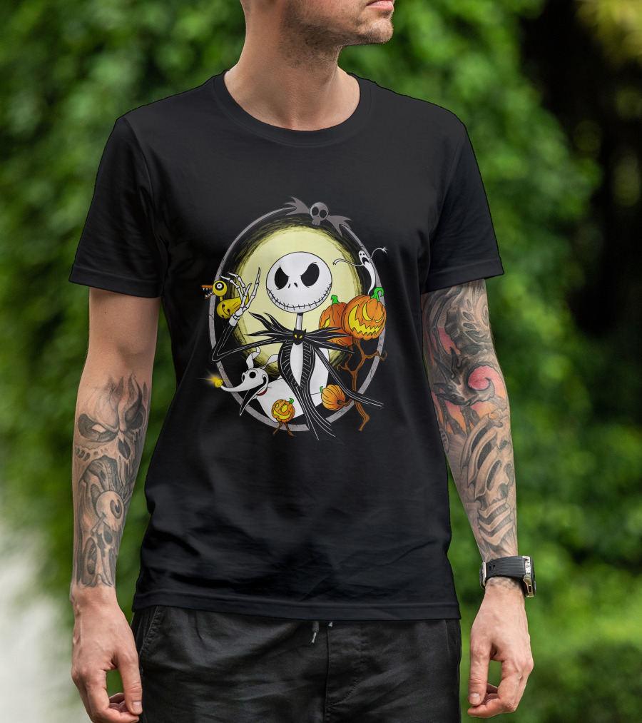 Jack Skellington Halloween Celebration Scene T-Shirt
