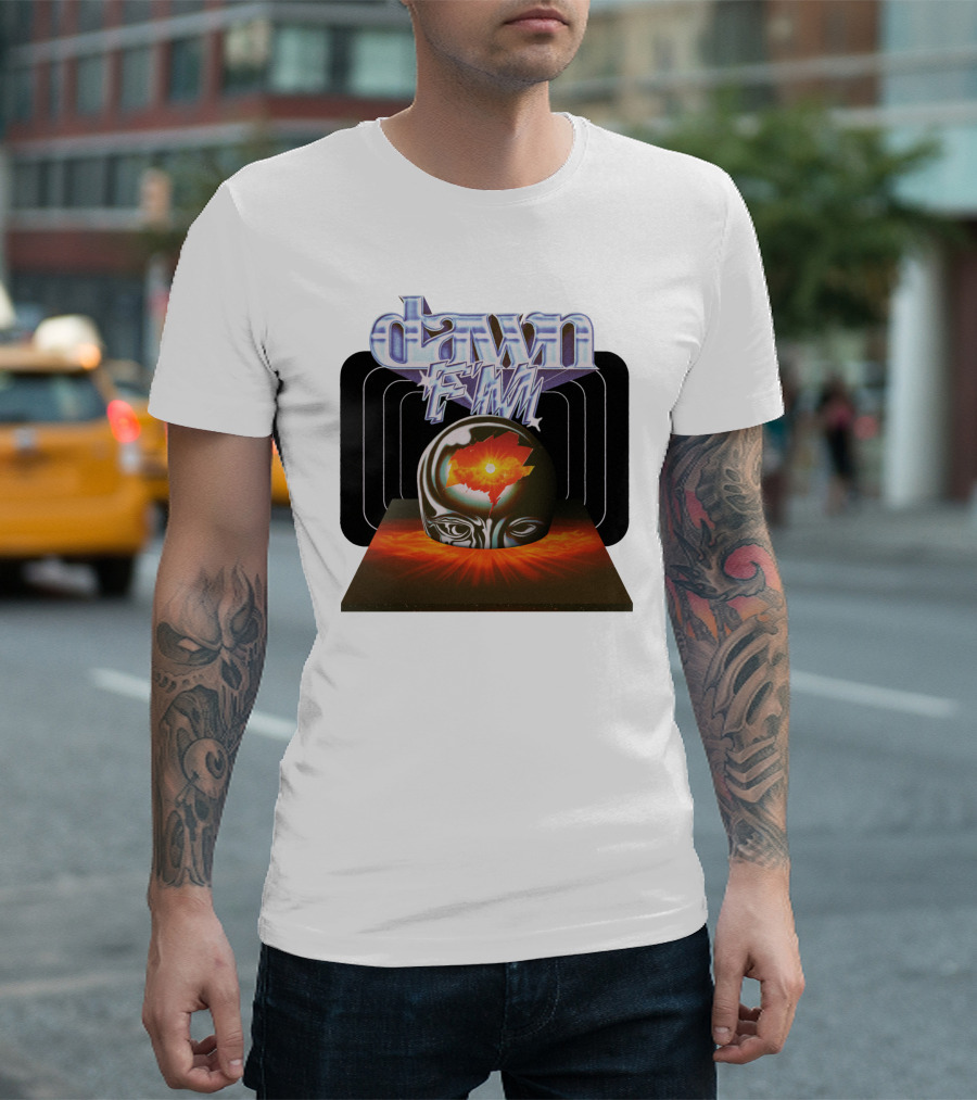 Dawn FM Head with Cosmic Brain Burst T-Shirt