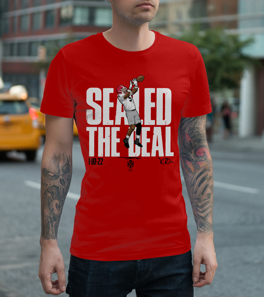 Kelee Ringo Sealed The Deal 1-10-22 Football Catch T-Shirt