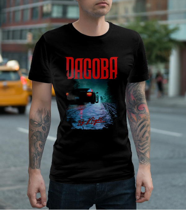 Dagoba By Night Retro Car Scene T-Shirt