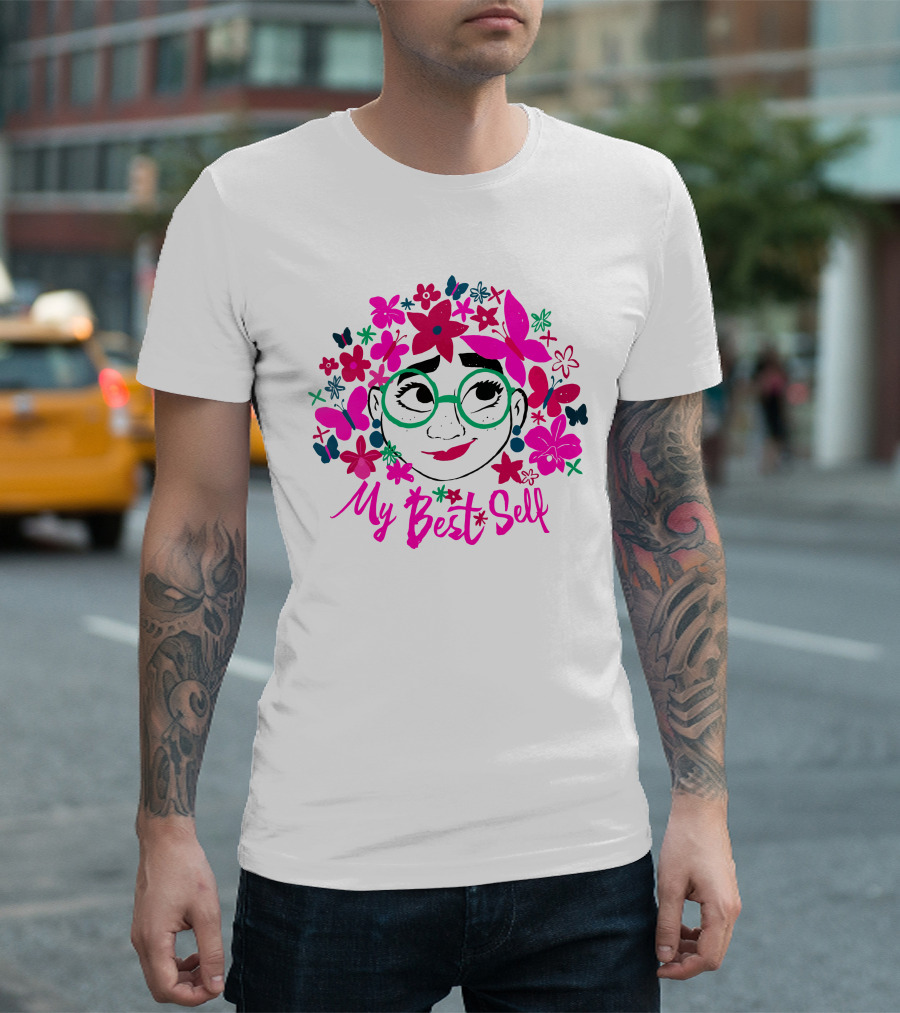 My Best Self Encanto Store Flowers Butterflies Glasses T-Shirt