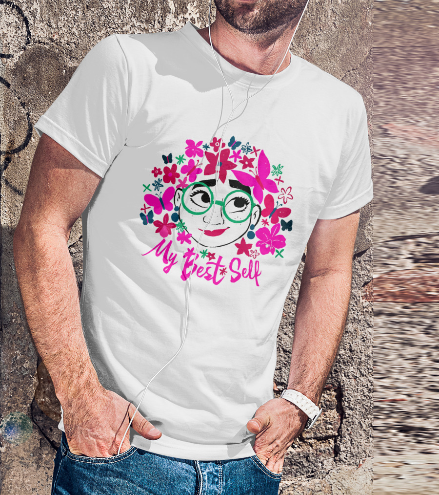My Best Self Encanto Store Flowers Butterflies Glasses T-Shirt