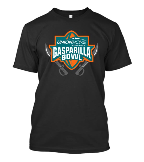 Union Home Mortgage Gasparilla Bowl Football Swords Emblem T-Shirt