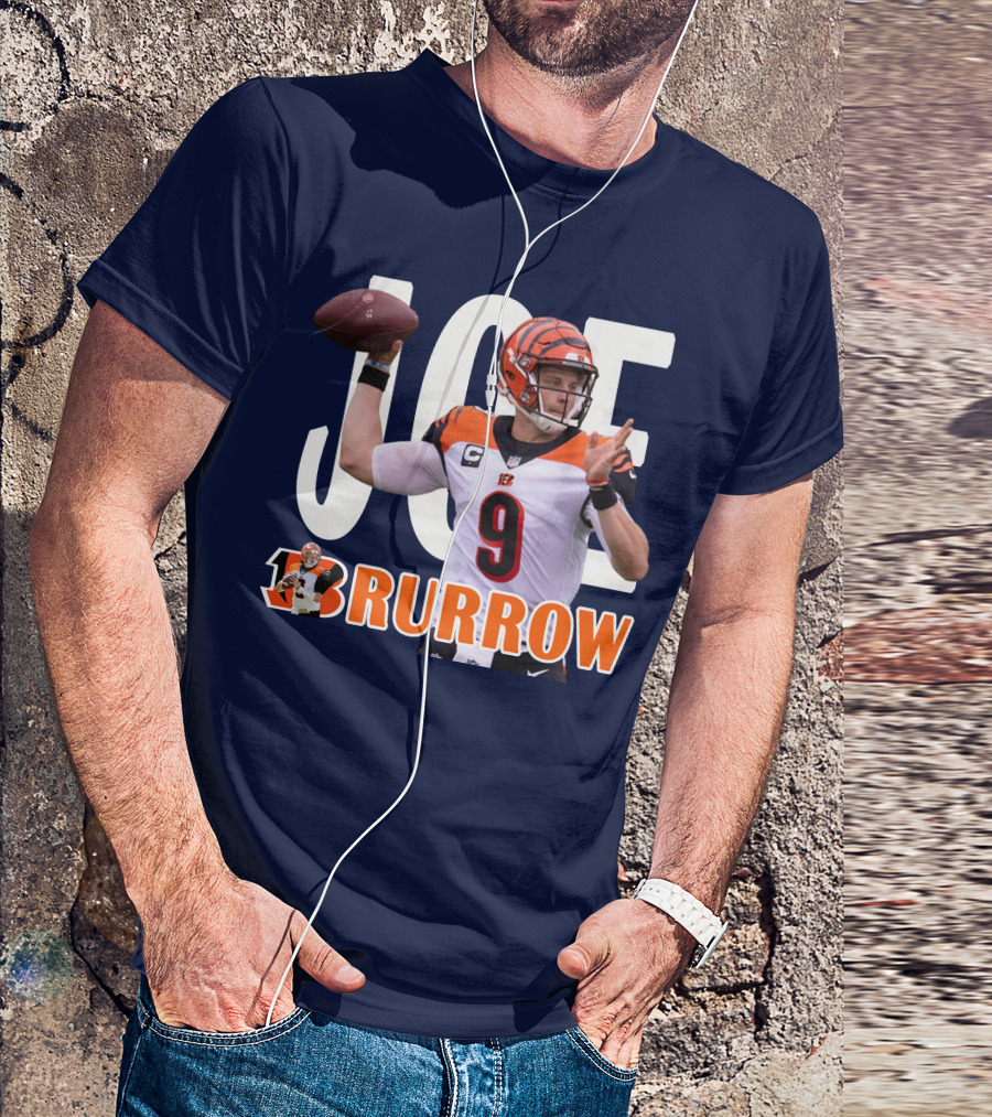 Joe 9 Burrow Football Quarterback Pass Bengals T-Shirt