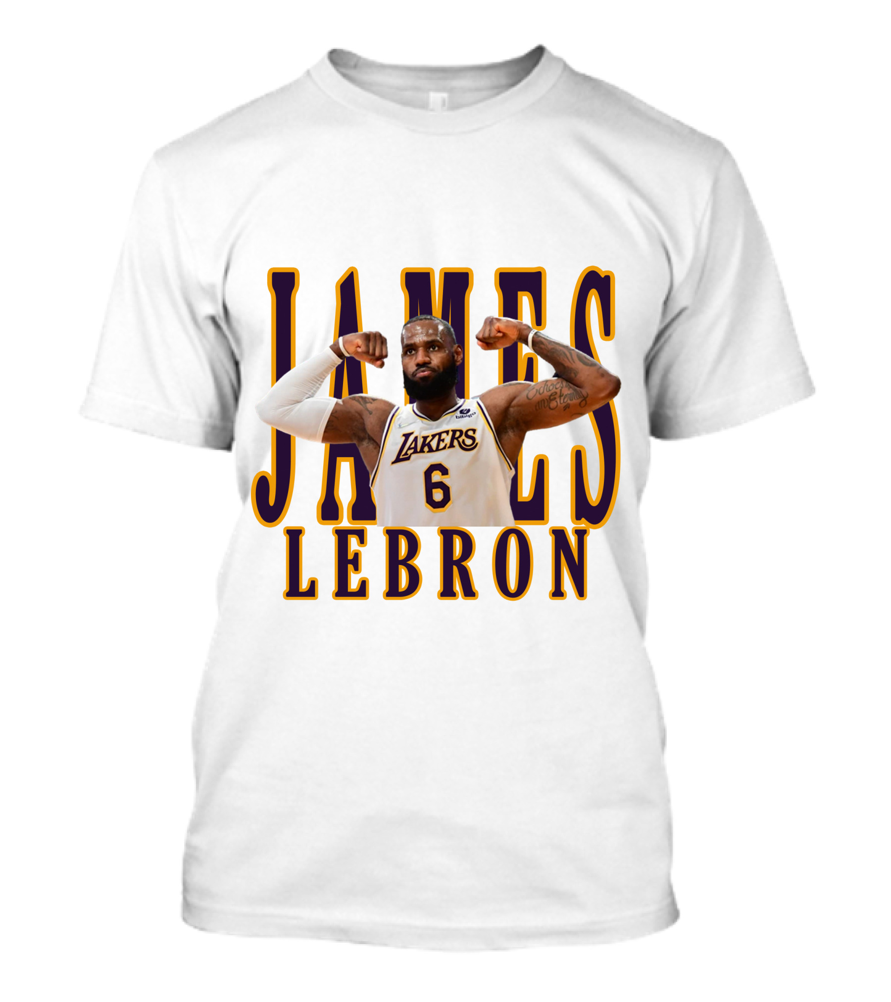 LeBron James Lakers NBA 6 T-Shirt