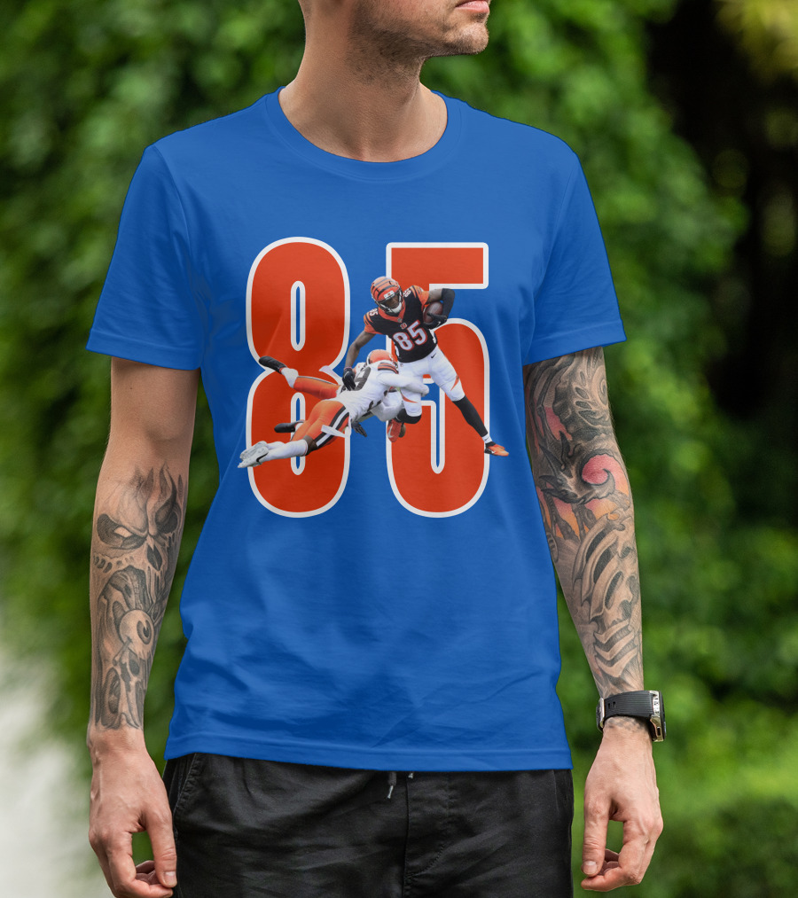 Tee Higgins Tamaurice William Cincinnati Bengals 85 Football T-Shirt