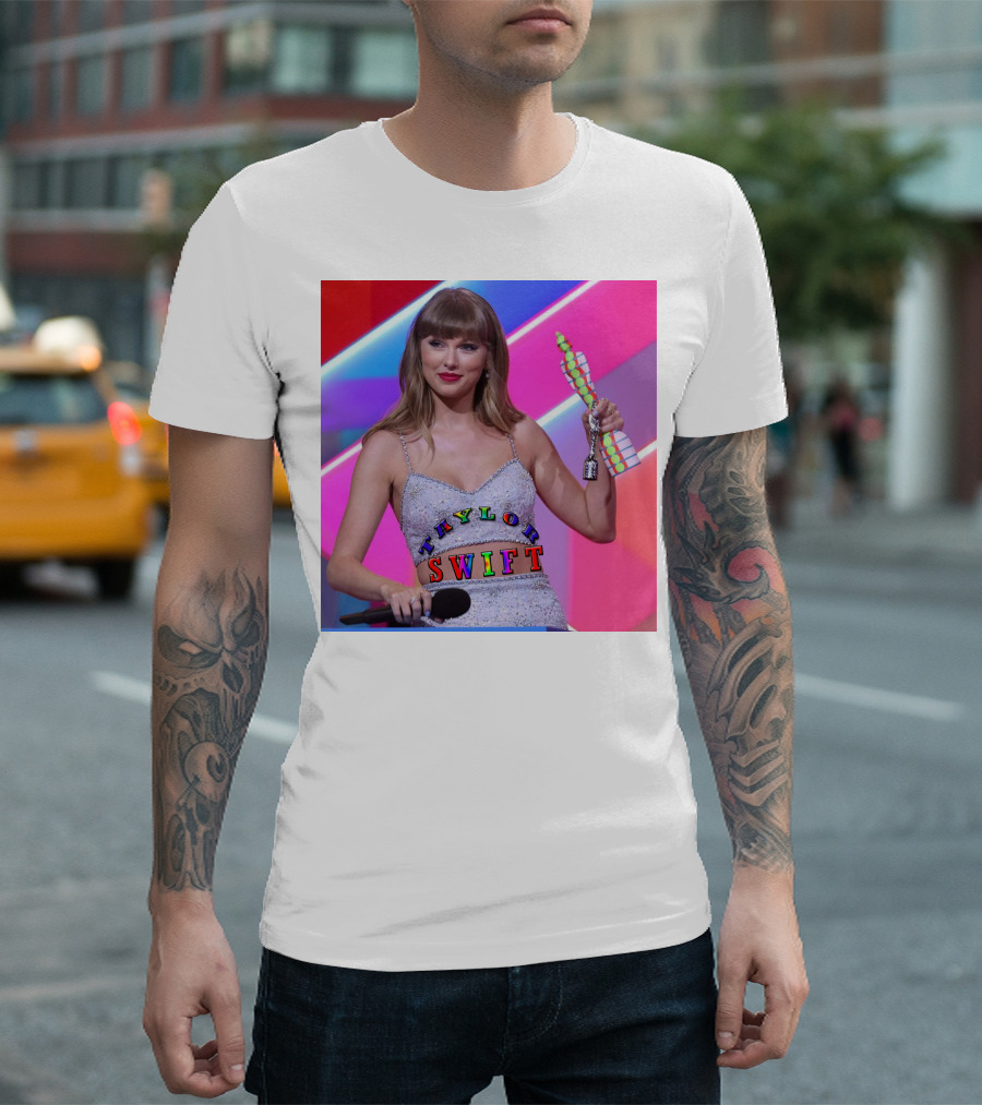Taylor Swift Singer Songwriter Colorful Text Award Moment T-Shirt