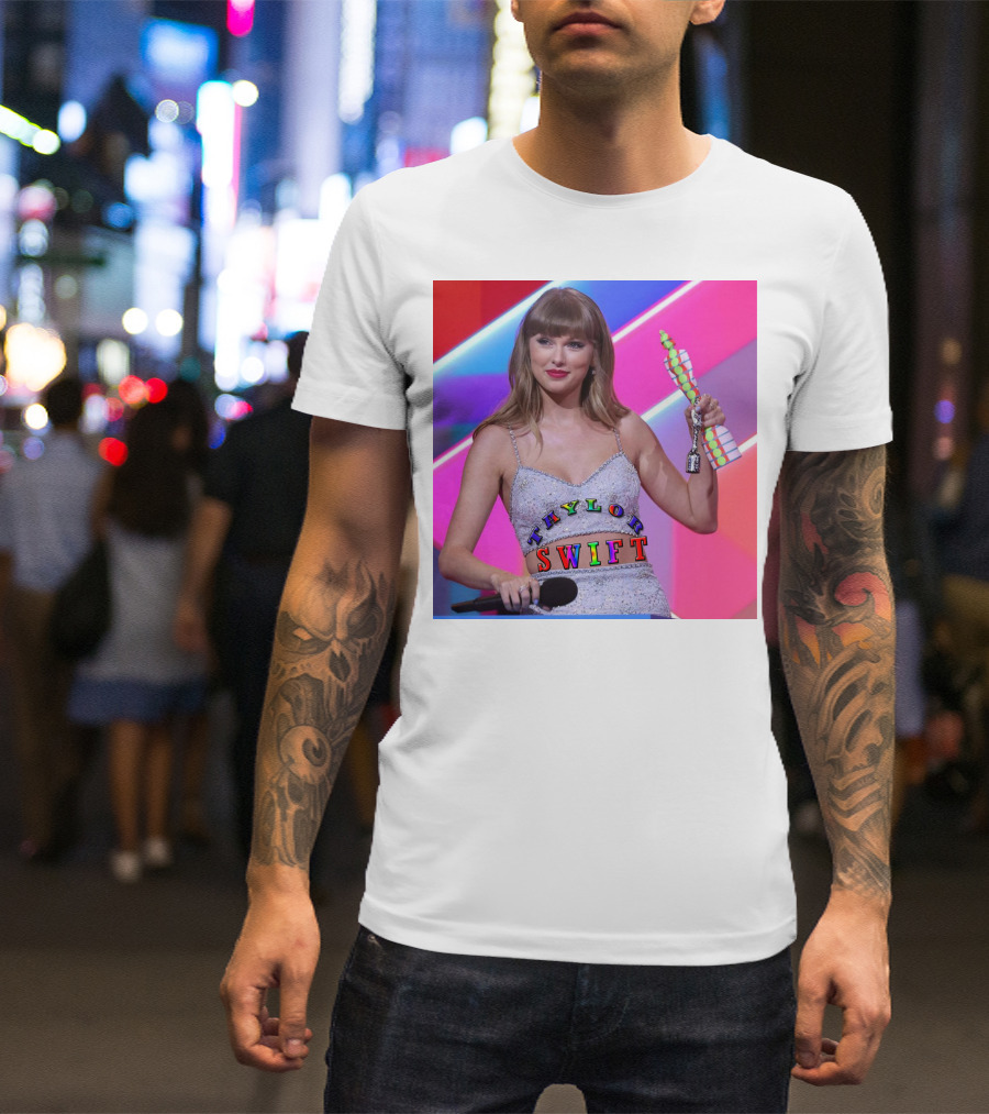 Taylor Swift Singer Songwriter Colorful Text Award Moment T-Shirt