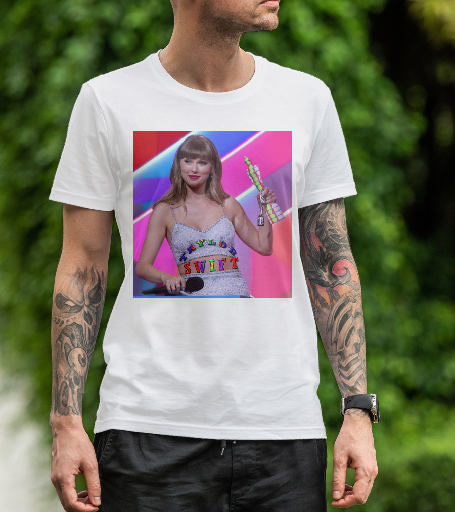 Taylor Swift Singer Songwriter Colorful Text Award Moment T-Shirt