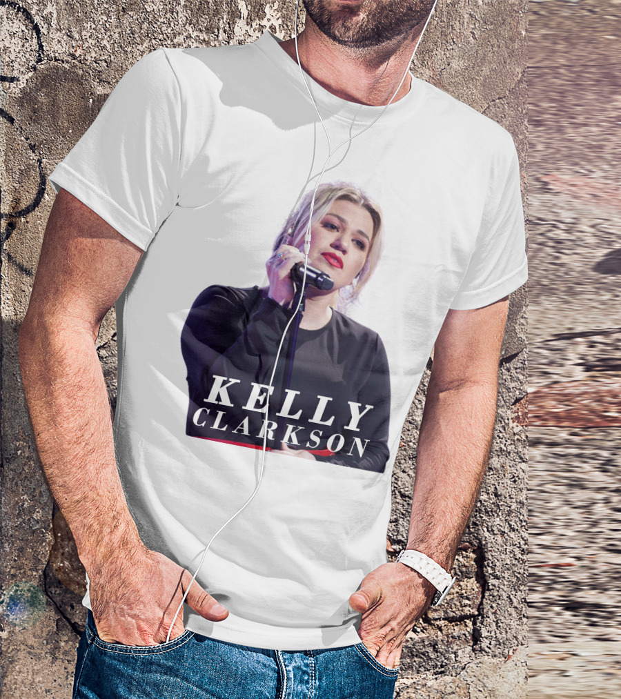 KELLY CLARKSON Concert Performance Microphone Stage T-Shirt