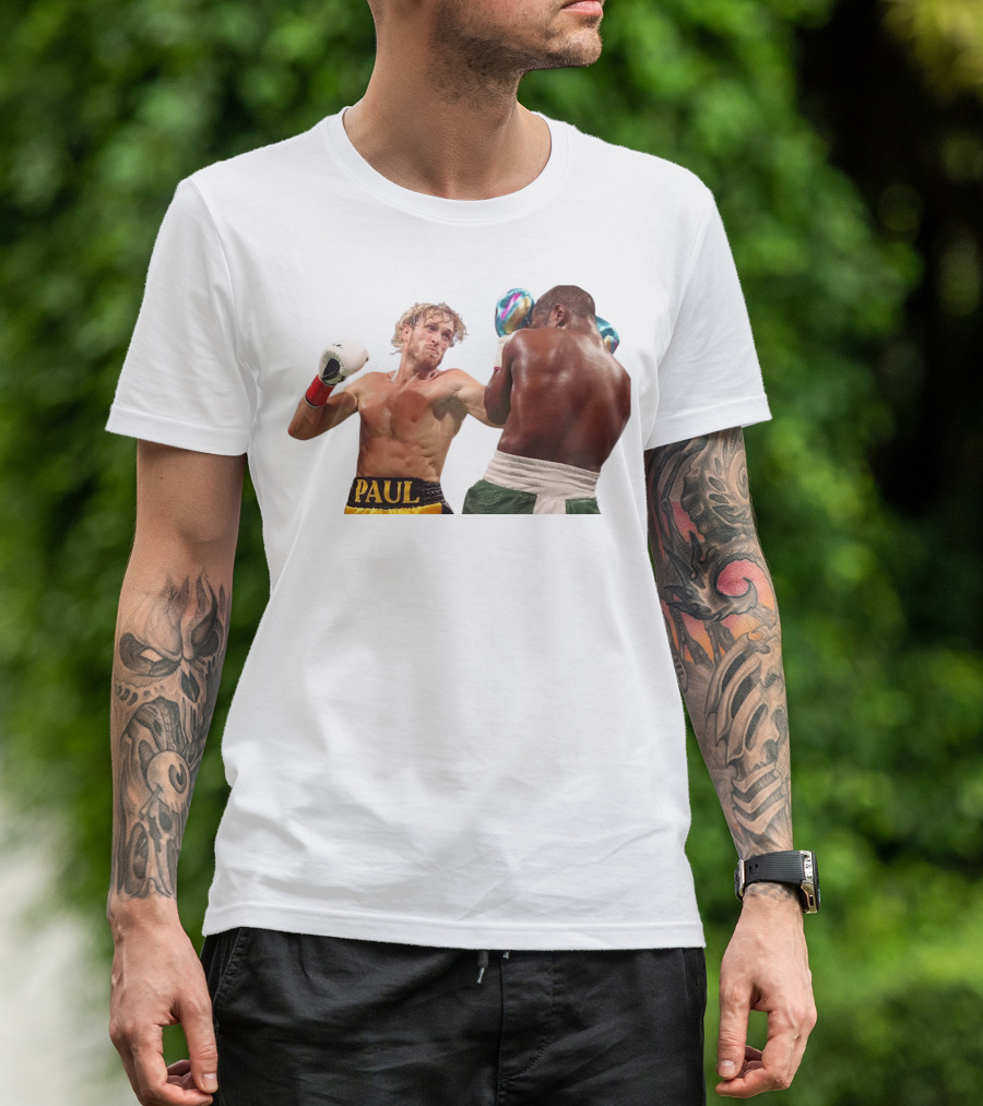 Logan Paul Boxing Match Action Scene T-Shirt