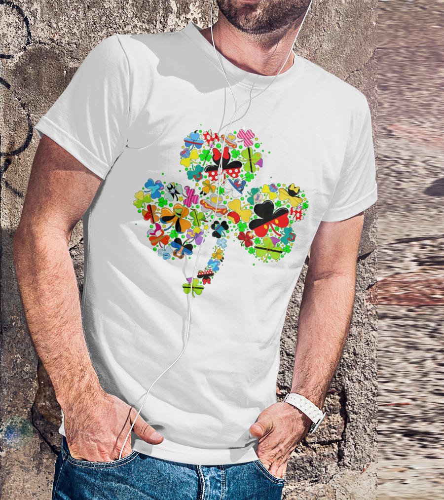 DN Shamrocks Mickey Minnie Colorful Elements T-Shirt
