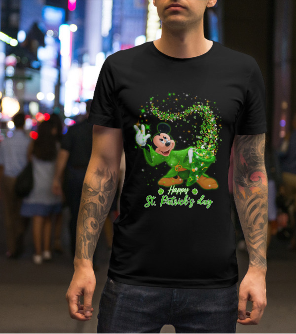 Happy St. Patrick's Day Mickey Mouse T-Shirt