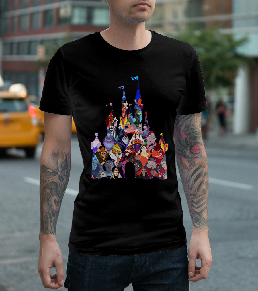 Disney Villains Castle Silhouette Collection T-Shirt
