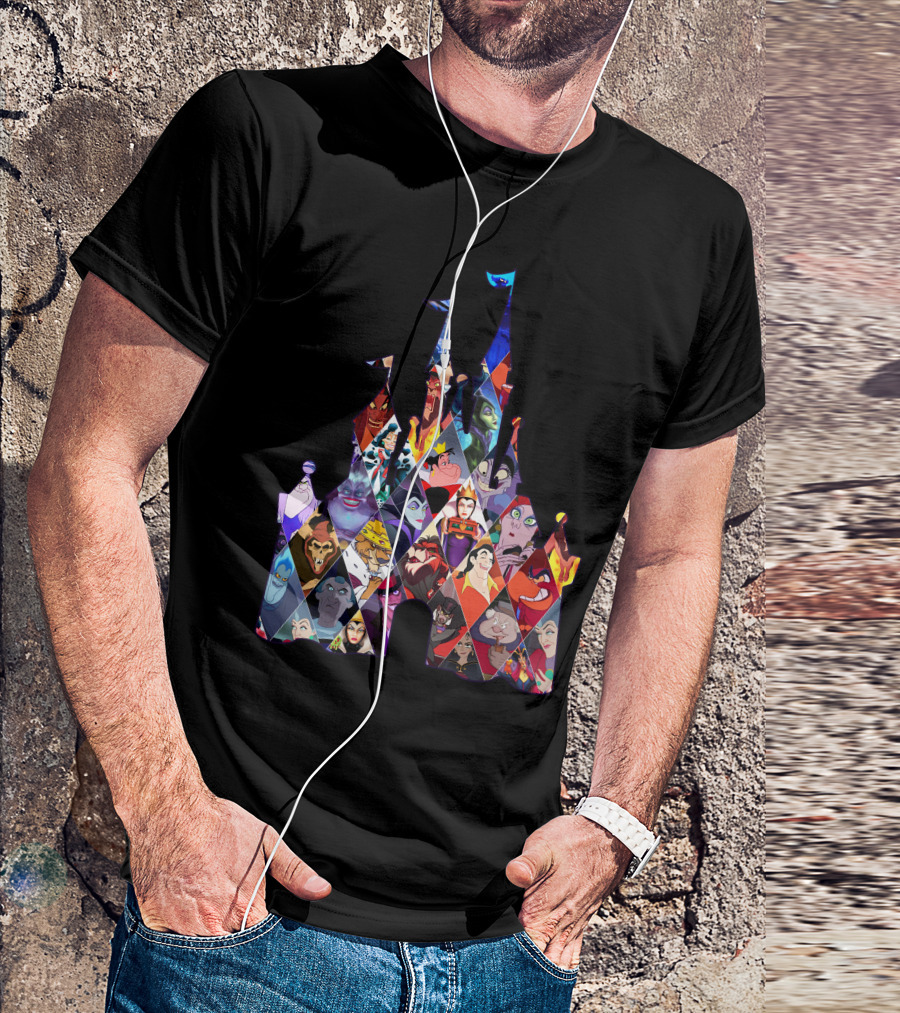Disney Villains Castle Silhouette Collection T-Shirt