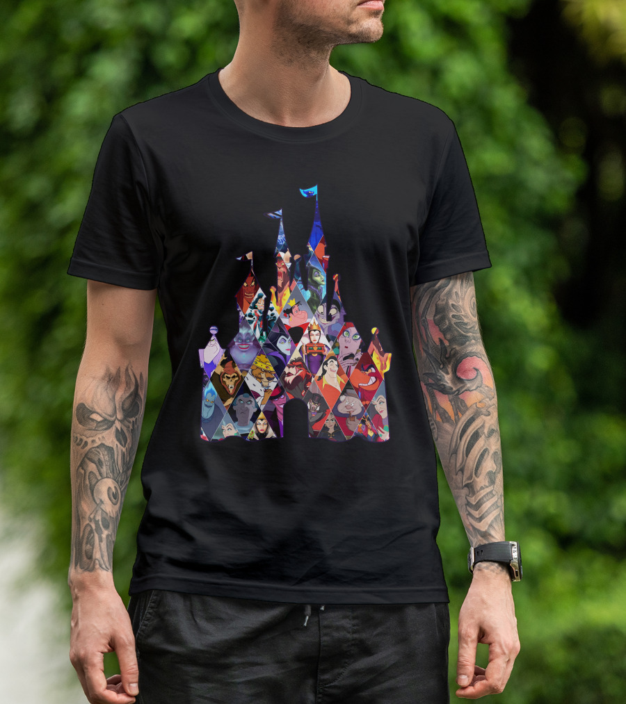 Disney Villains Castle Silhouette Collection T-Shirt