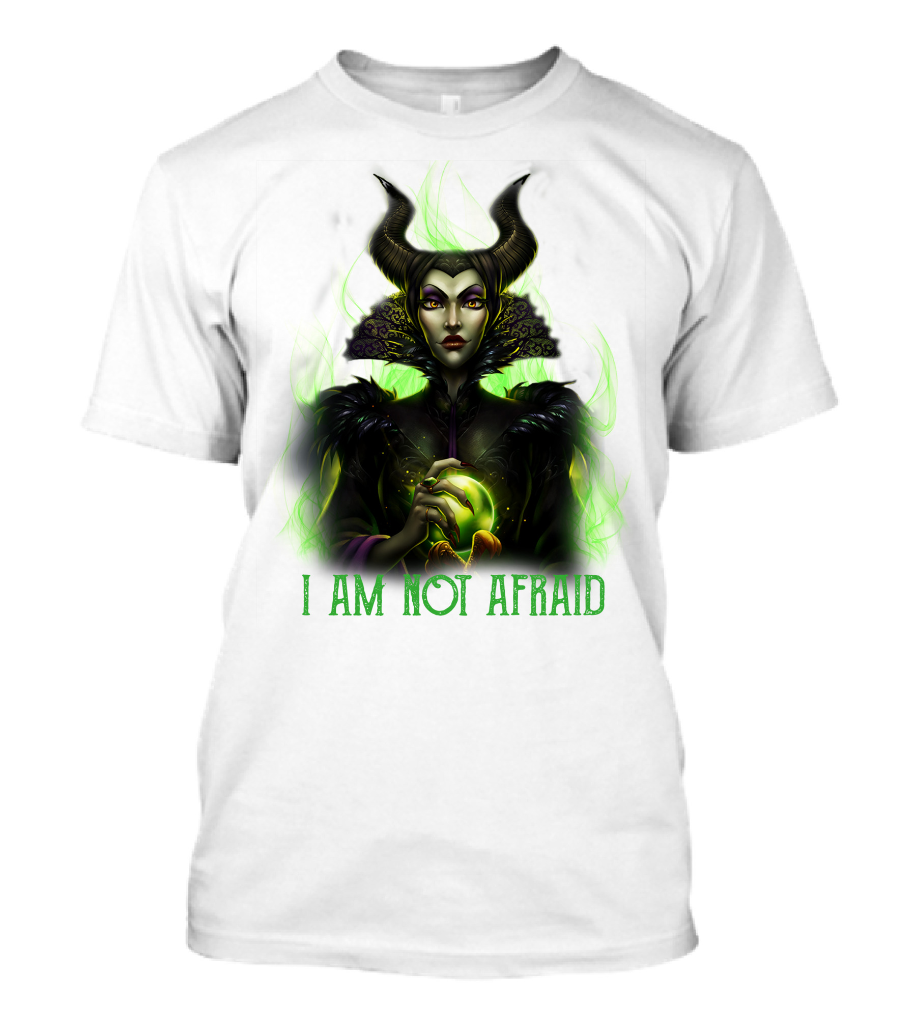 I Am Not Afraid Maleficent Dark Magic Horns T-Shirt