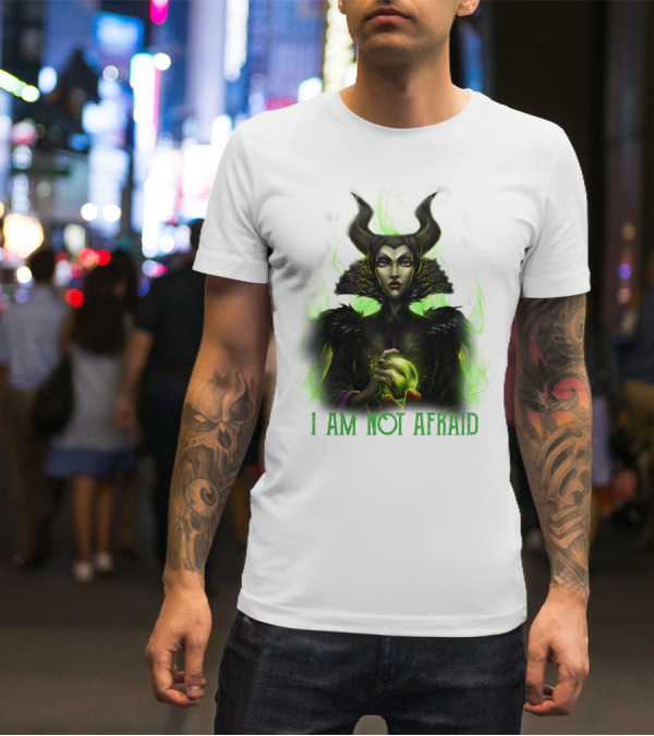 I Am Not Afraid Maleficent Dark Magic Horns T-Shirt