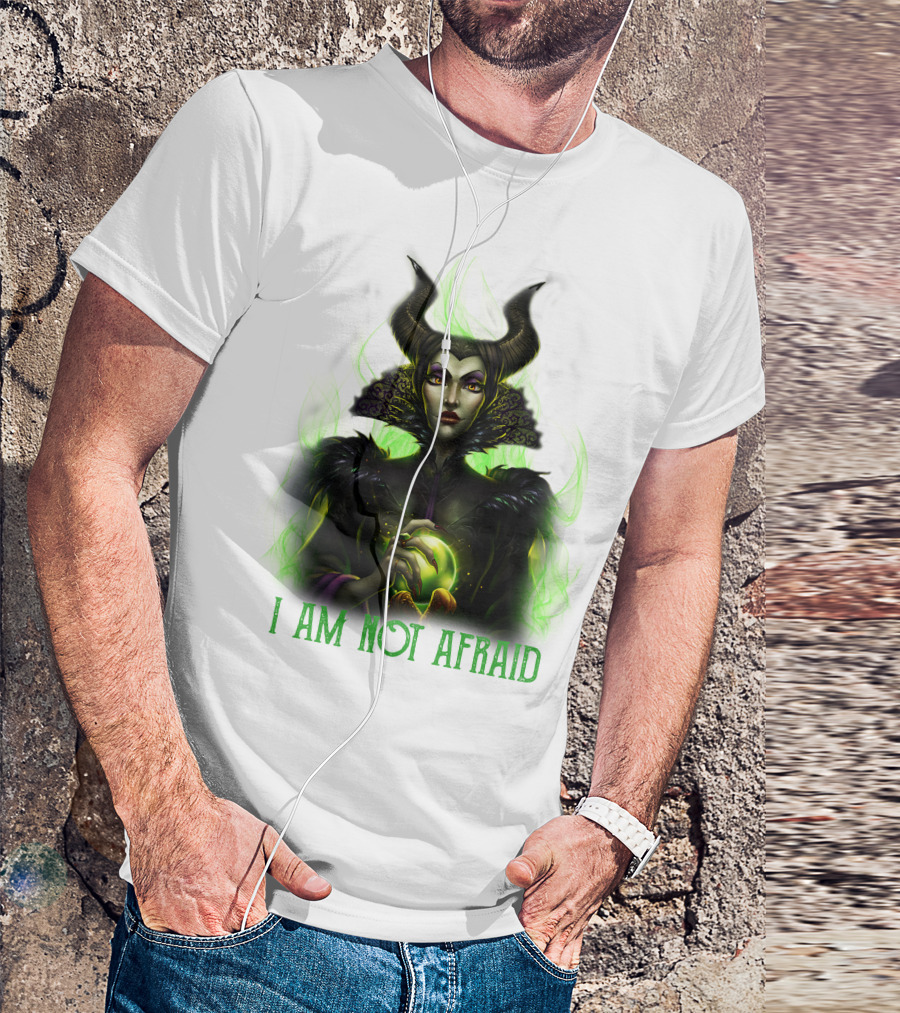 I Am Not Afraid Maleficent Dark Magic Horns T-Shirt