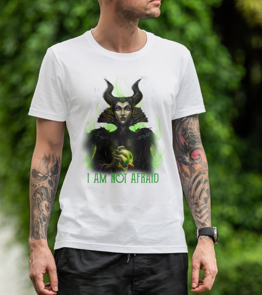 I Am Not Afraid Maleficent Dark Magic Horns T-Shirt