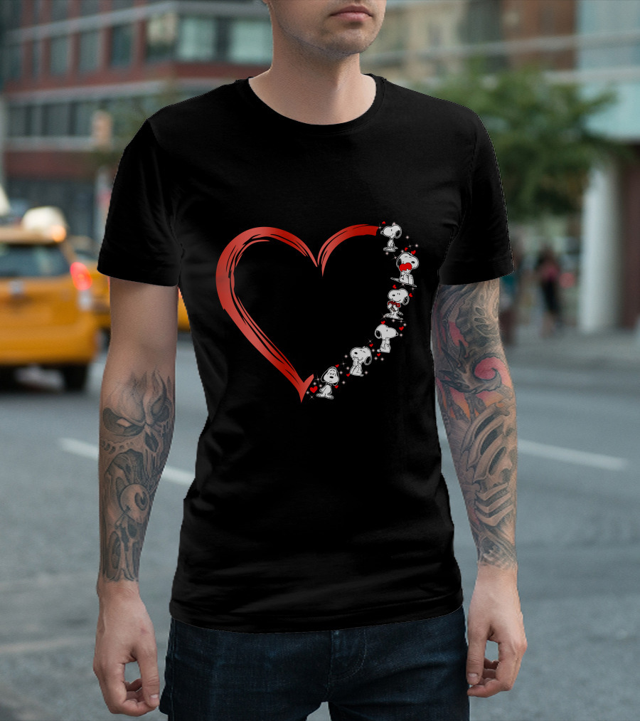 Snoopy Love Heart T-Shirt