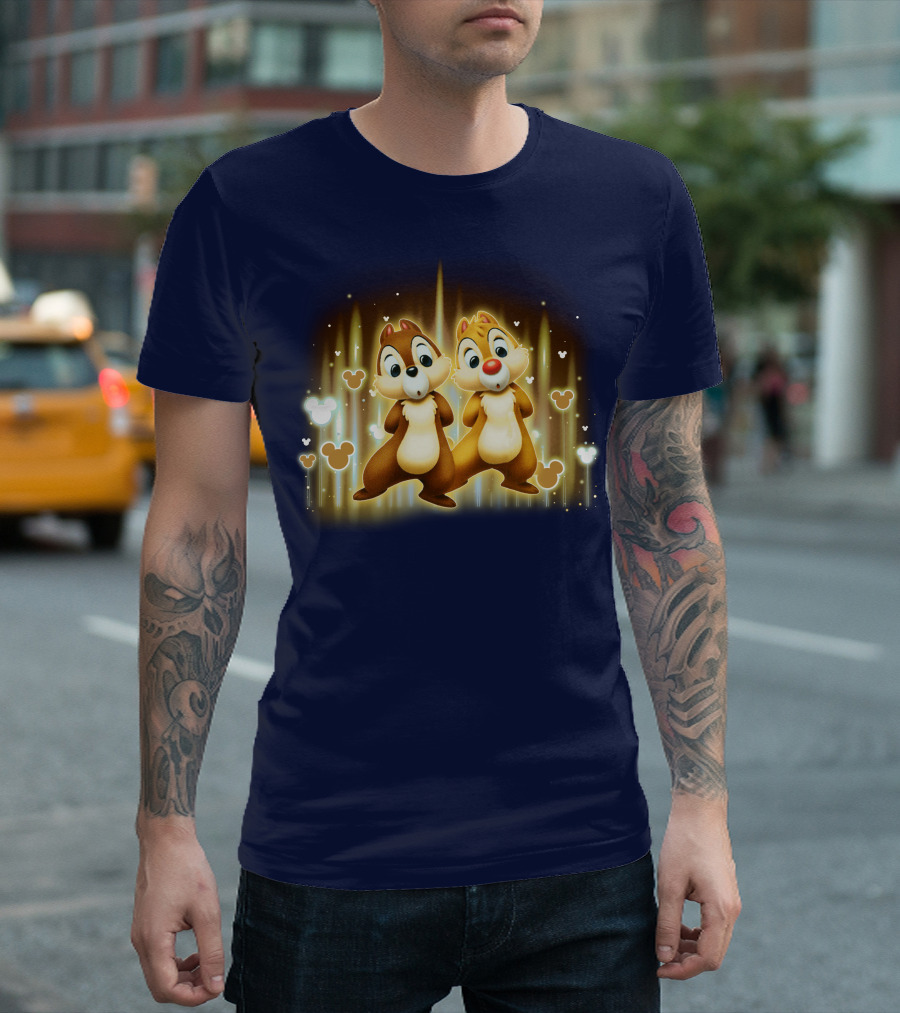 CND Heart Chip And Dale Mickey Ears Icons T-Shirt