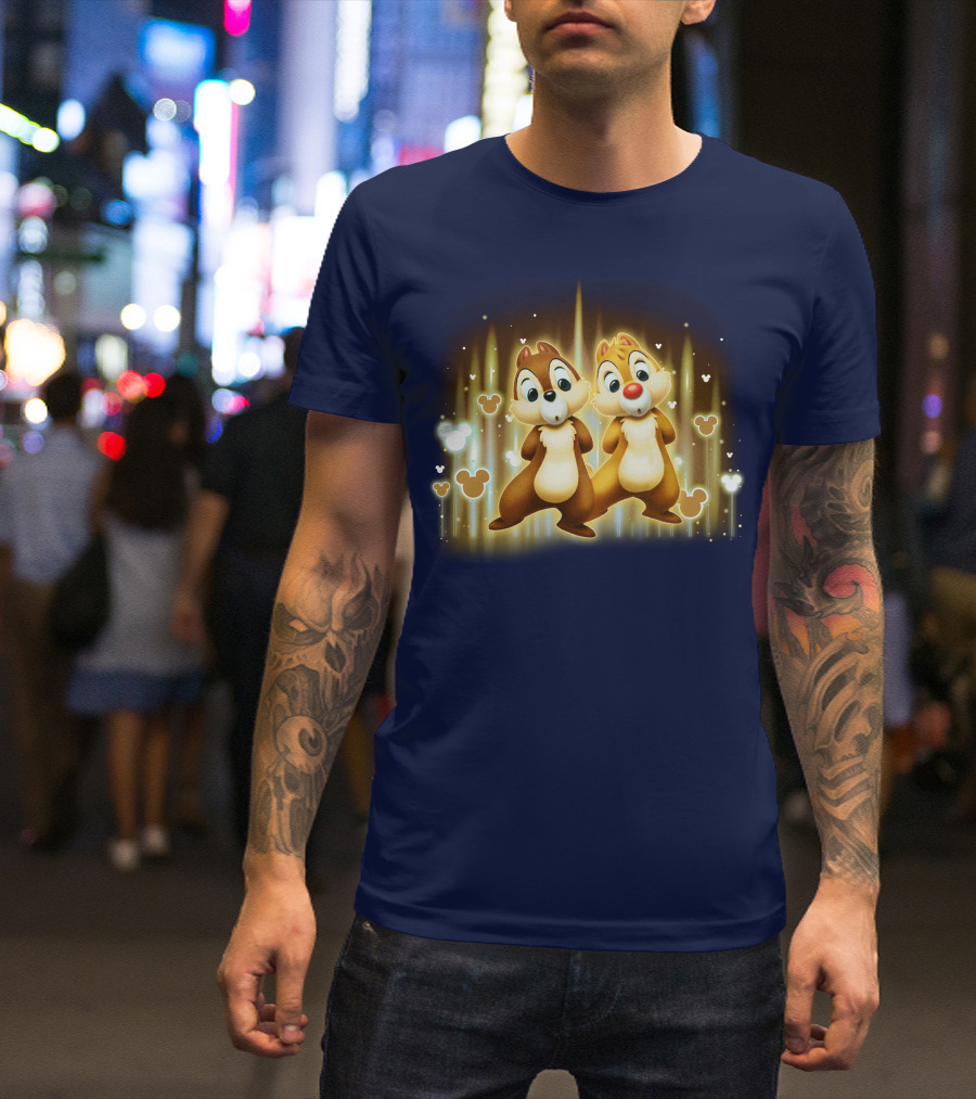CND Heart Chip And Dale Mickey Ears Icons T-Shirt
