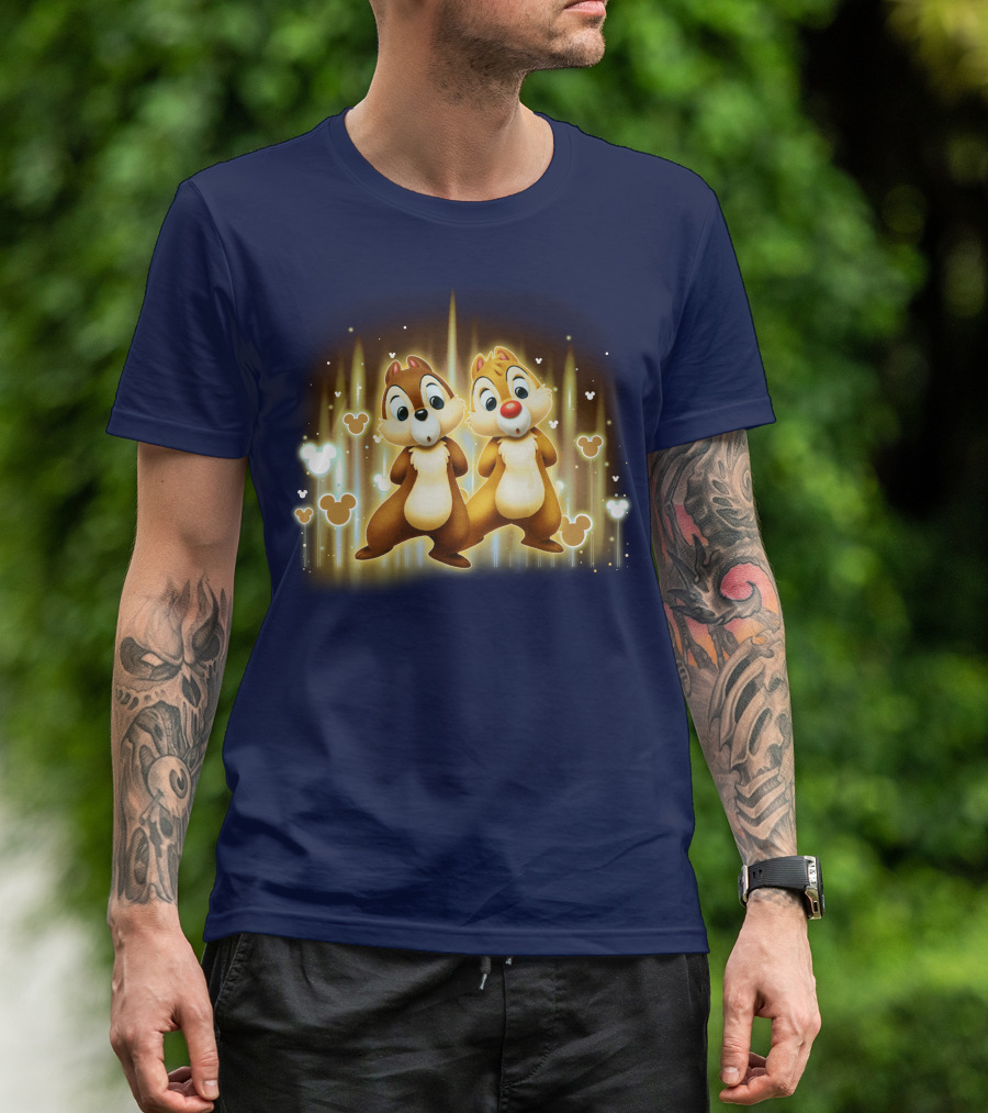 CND Heart Chip And Dale Mickey Ears Icons T-Shirt
