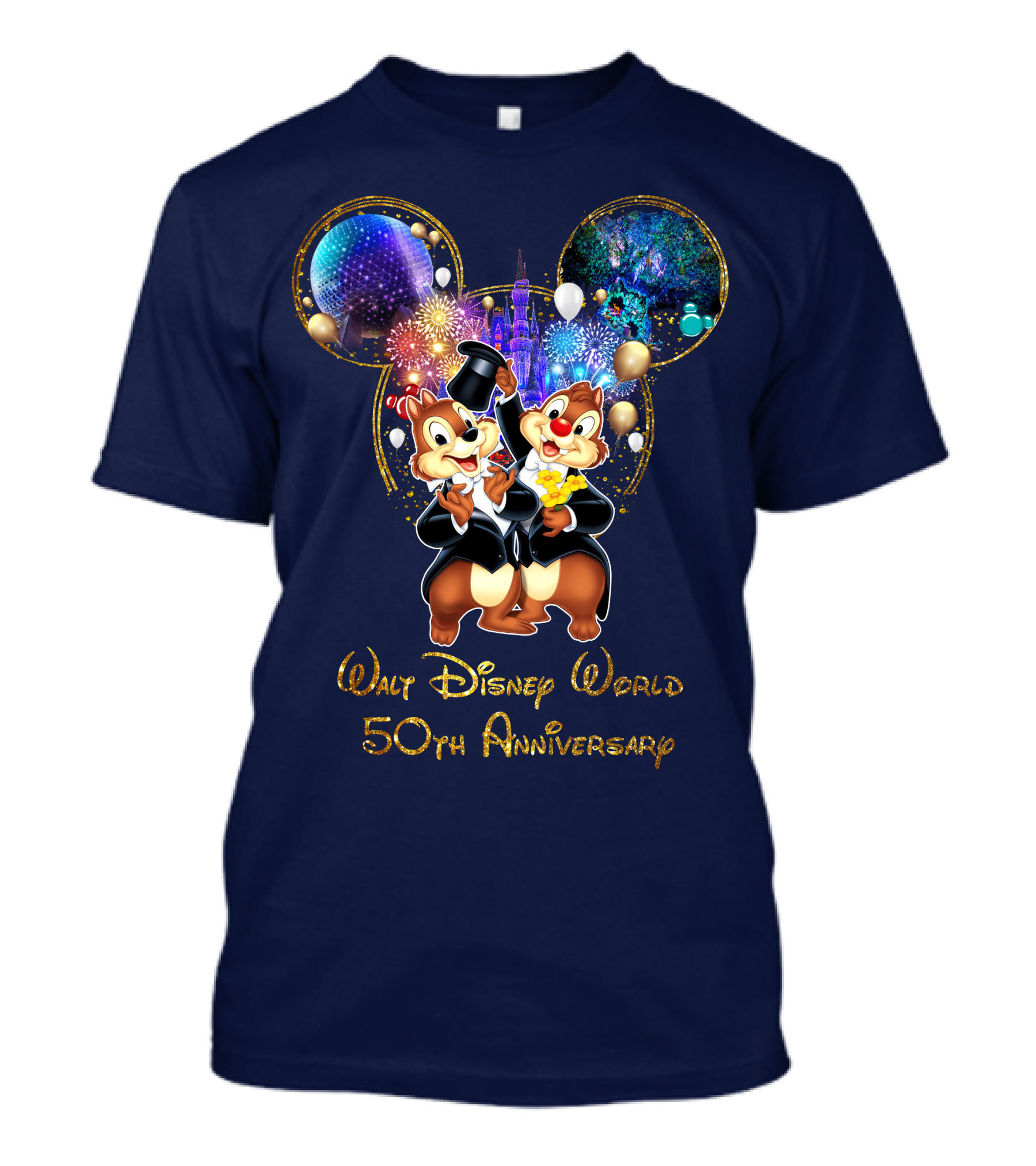 Walt Disney World 50th Anniversary Chip And Dale T-Shirt